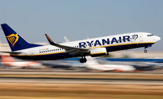 Ryanair crew transportation plane