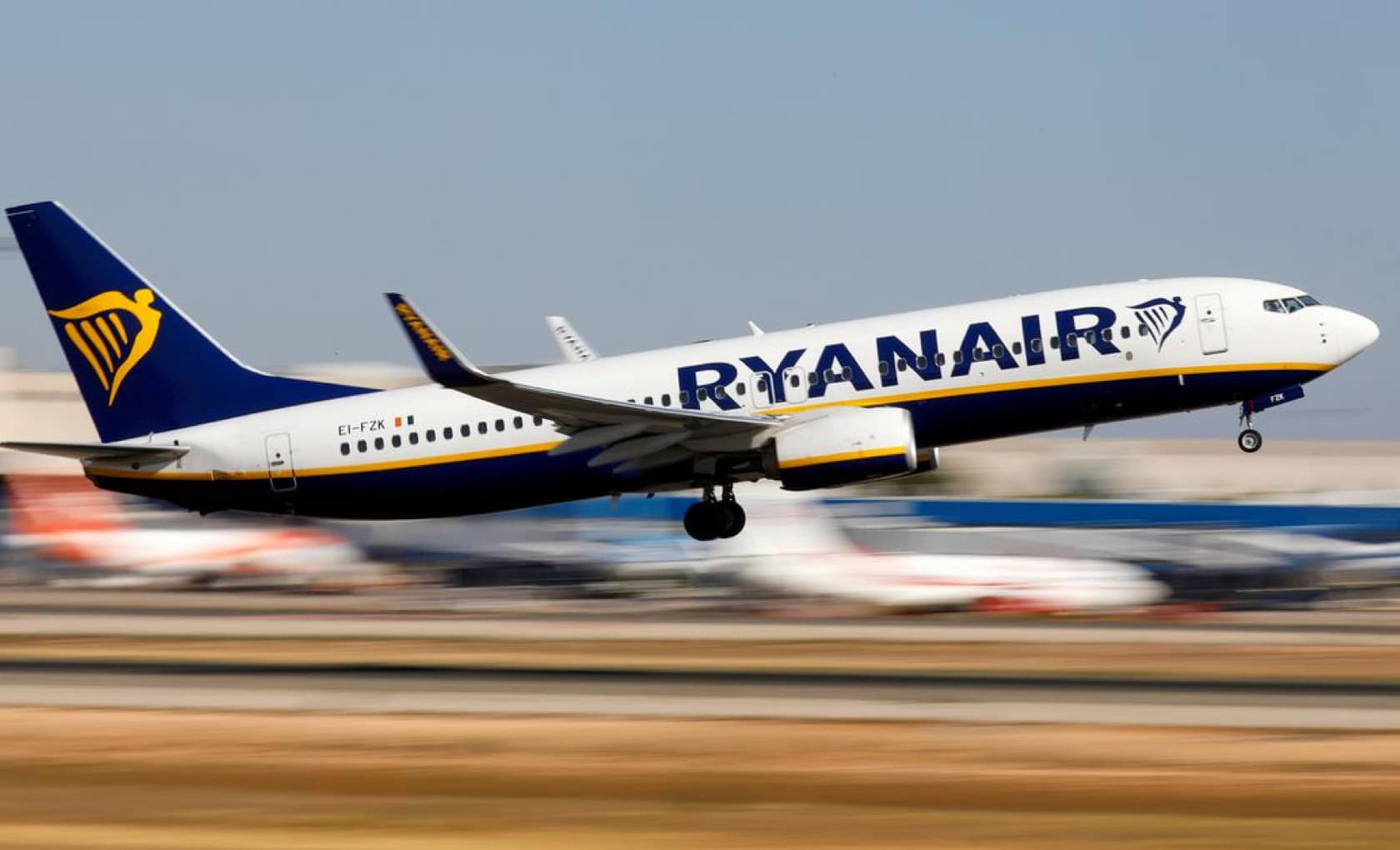 Ryanair crew transportation plane