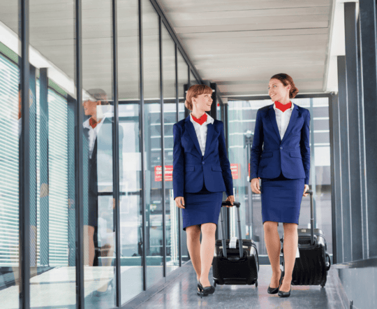 Airline crew transportation supplier network