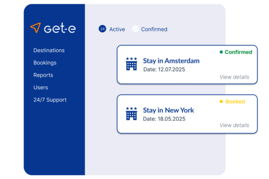 get-e portal hotel bookings